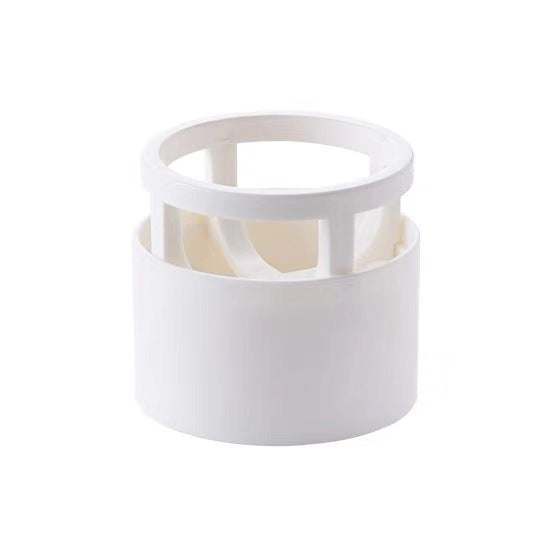 White plastic Beauty Egg Stand cosmetics storage rack for bedroom dustproof organization