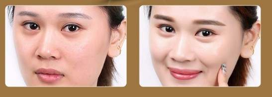 Before and after results of using 6pcs Moisturizing and Hydrating Care Set for smoother, brighter skin