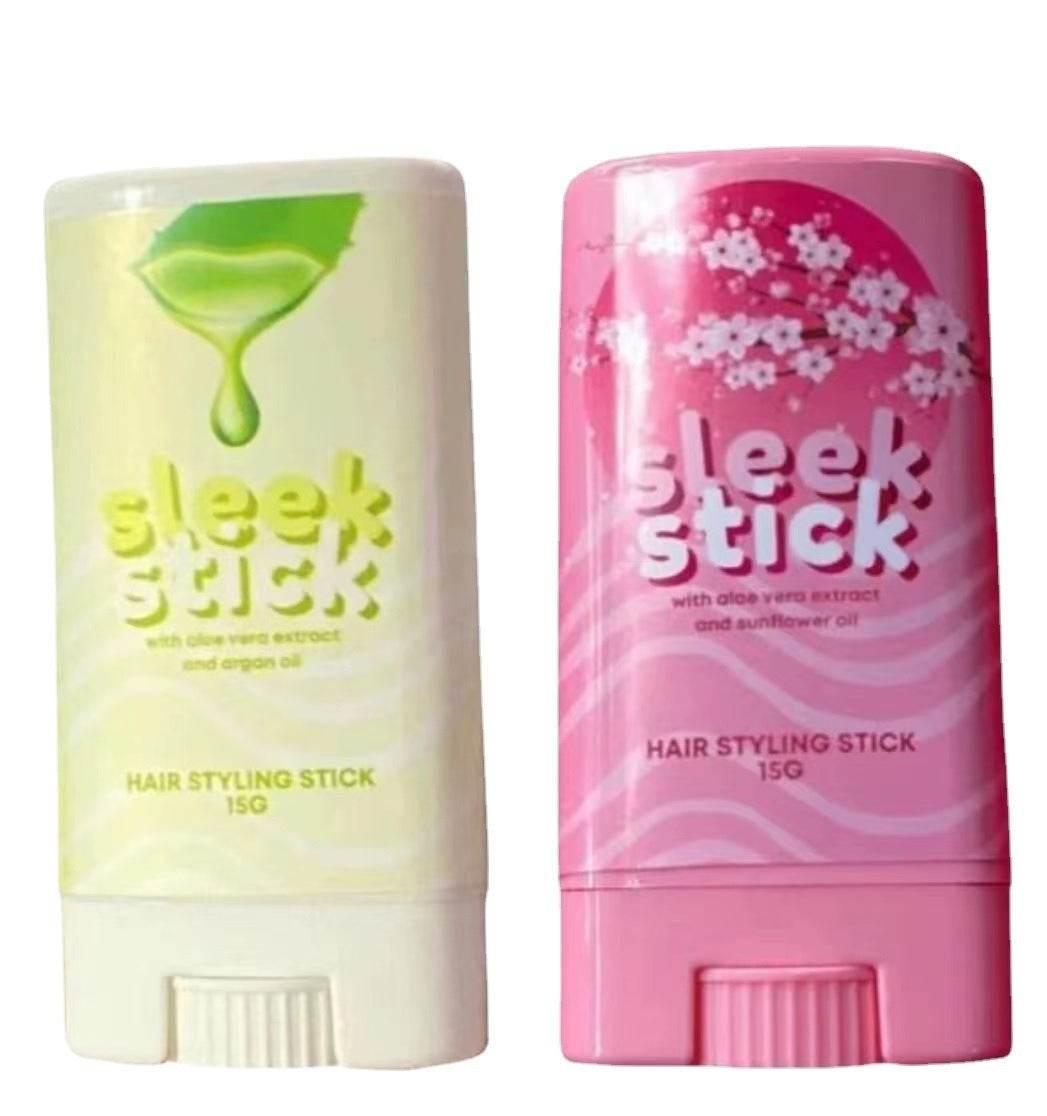 Hair wax stick hair styling sleek stick with aloe vera and sunflower oil 15g smooth frizz control