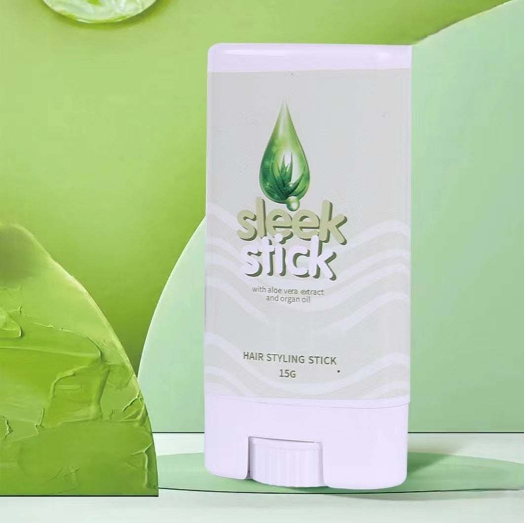 Hair Wax Stick sleek styling stick with aloe vera extract and argan oil 15g for smooth and frizz-free hair