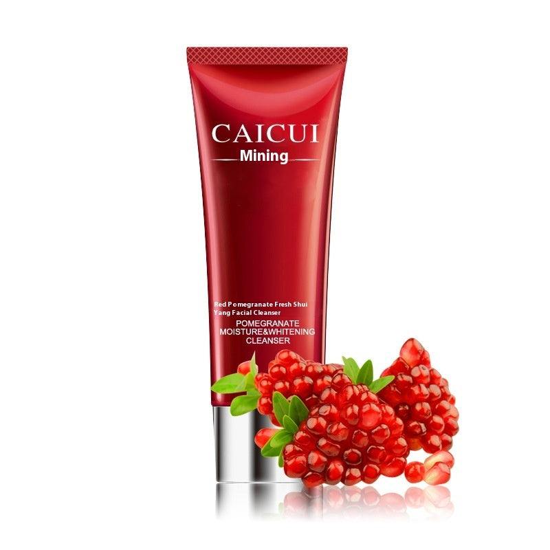 Pomegranate Set moisturizing skincare cosmetics with cleanser and pomegranate fruit oil ingredients