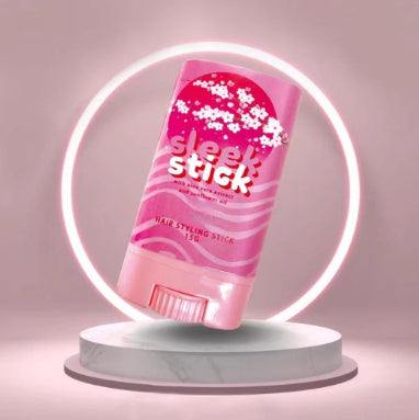Pink hair wax stick for soft, smooth, and frizz-free hair styling, 15g compact size