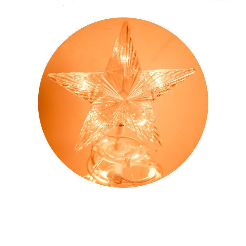 Elegant star-shaped light for Christmas tree, enhancing the festive spirit with bright illumination.