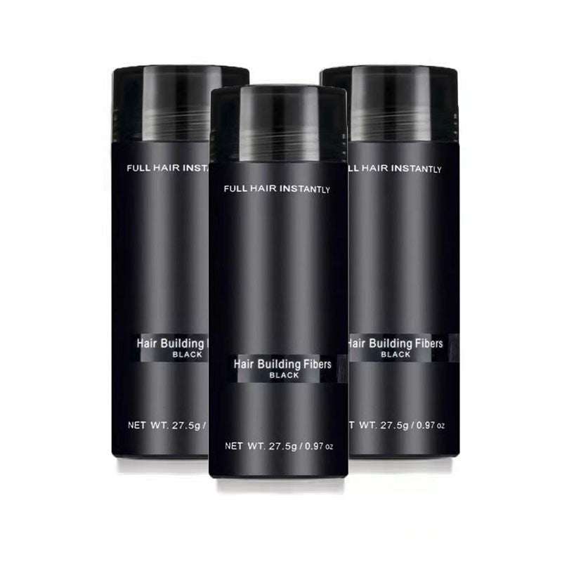Thickening Solution Extension Hair Fibers black hair building fibers 27.5g container