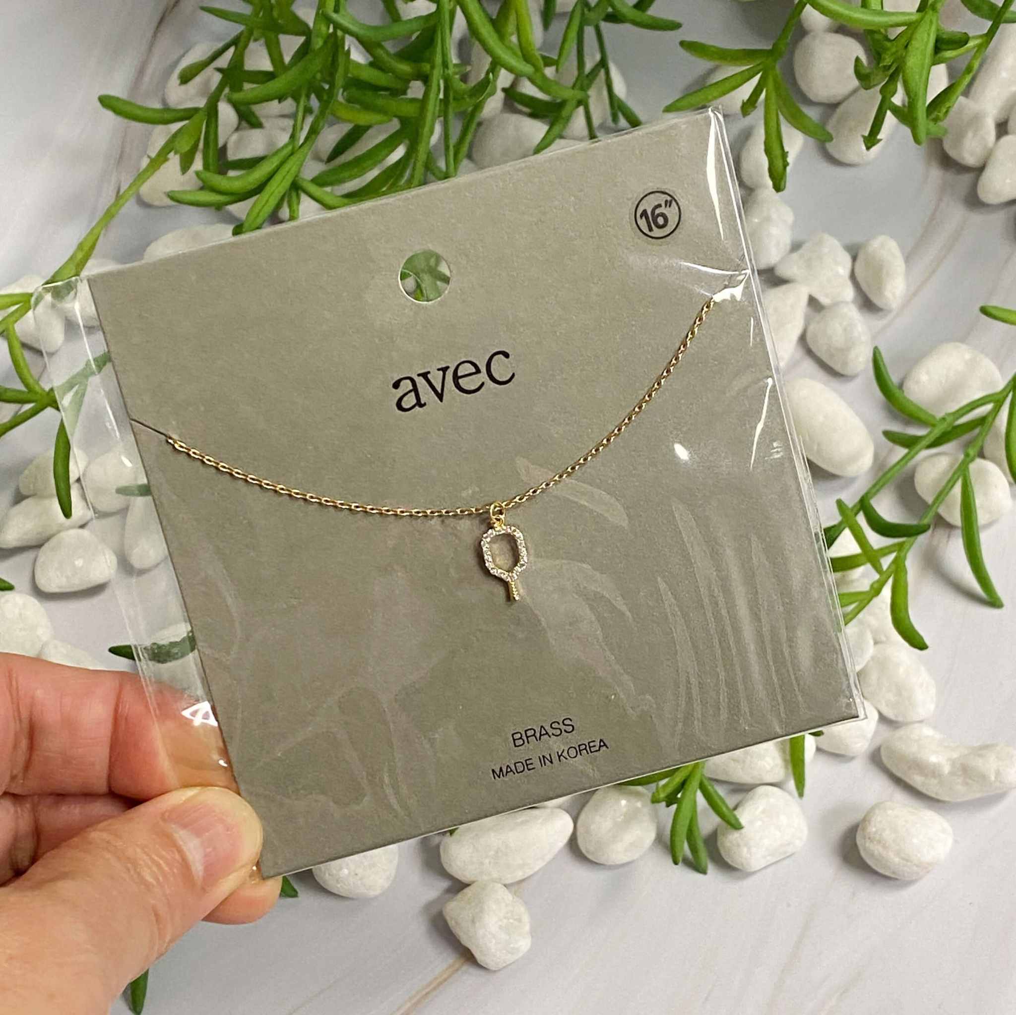 Women Dainty Club Pickleball Pendant Necklace in packaging, showcasing elegant gold design, perfect for pickleball fans.