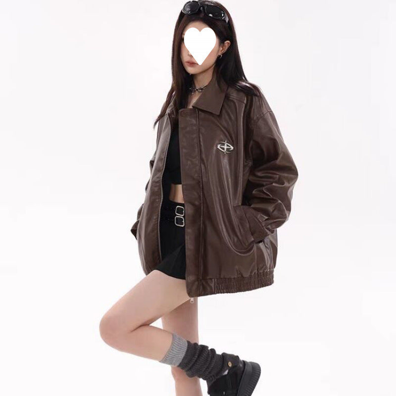Jacket Turn-down Collar Coat Women