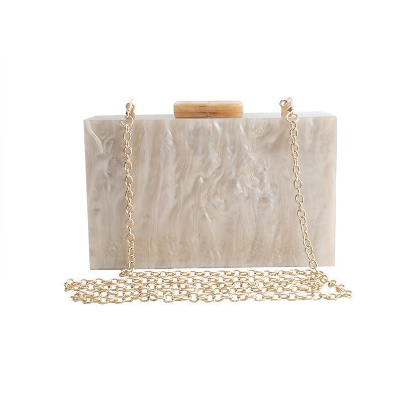 Women Handbags Marble Pattern Acrylic Bag Luxury Handbags Women Bags
