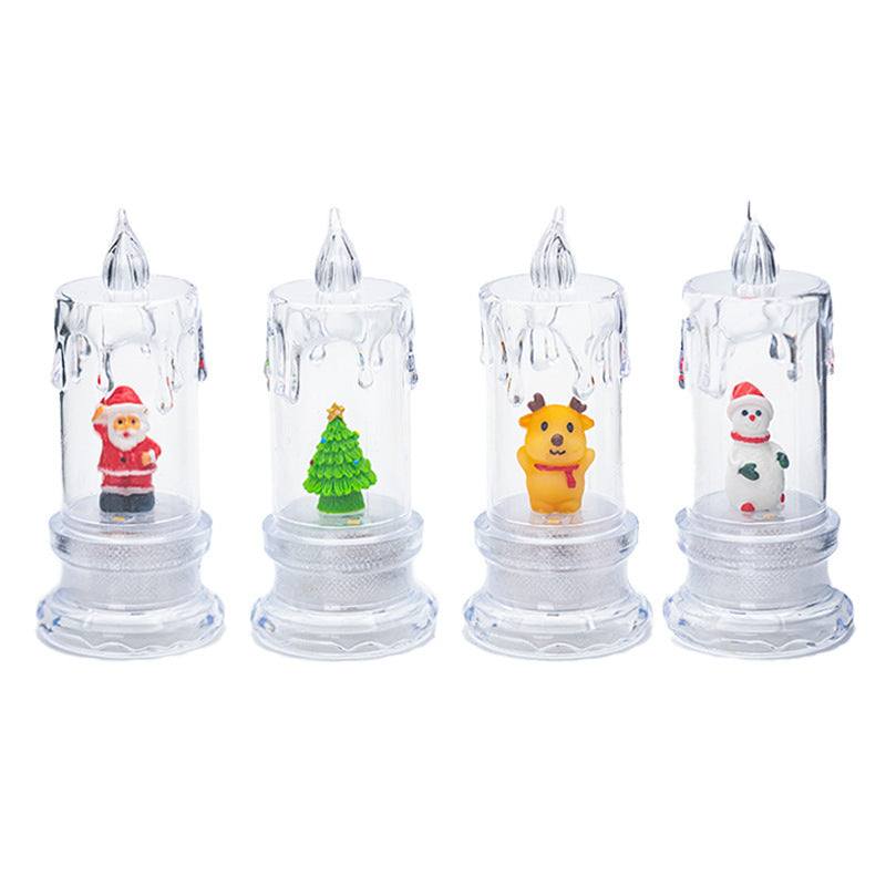 Christmas Cartoon Luminous Candle Creative