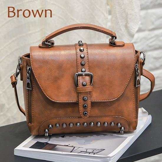 Women Vintage Leather Crossbody Handbags