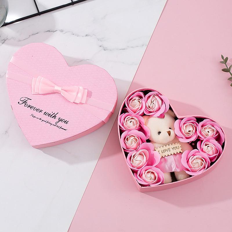 Heart-shaped Rose Red Gift Box New Year Christmas Gift Box Valentine's Day Christmas Gift Mother's Day Birthday Gift