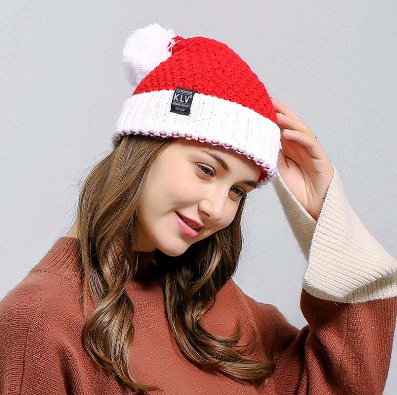 Autumn winter Santa Claus knitted wool hat Halloween creative gift wool hat