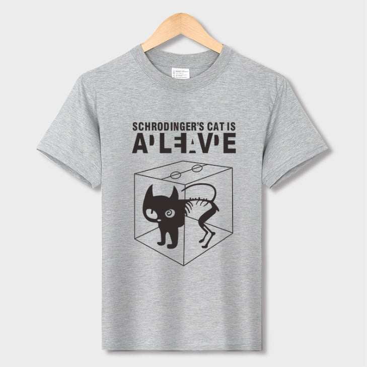 Han Hent The Big Bang Theory Shirt Schrodinger''s Cat T-shirt S Men Swag Funny Cotton Short Sleeve T Shirt S Summer T Shirt Homme