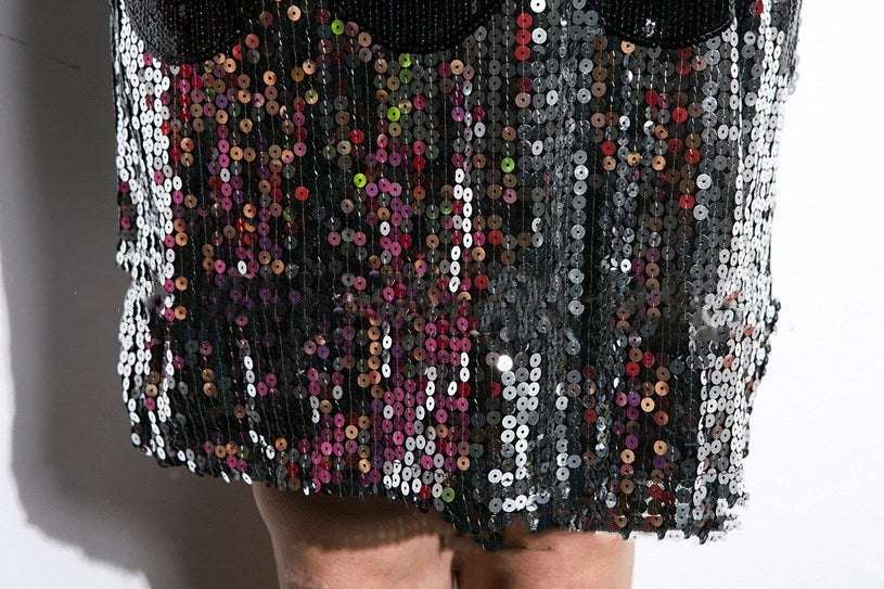 Loose Plus Size Mid-length Jazz Sequin Dress