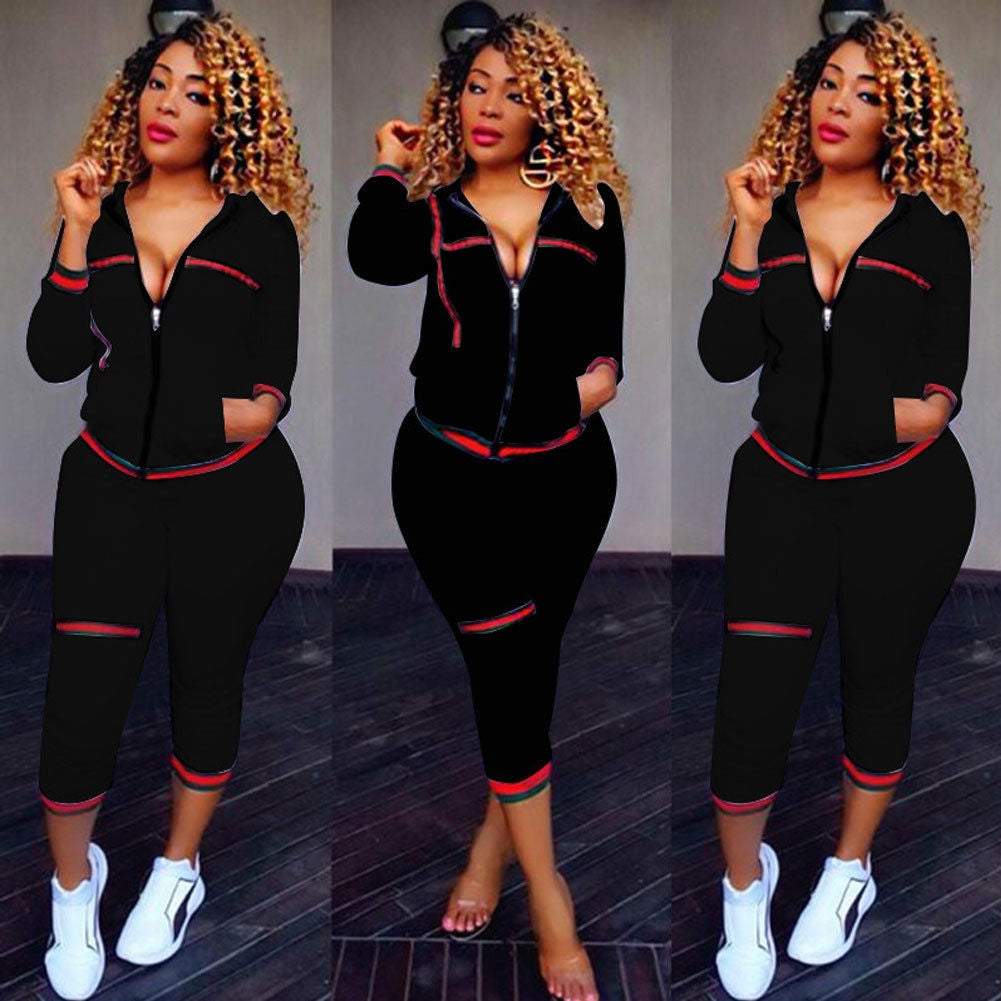 And High Waist Bandage Pants Women Outfits Autumn Clothes