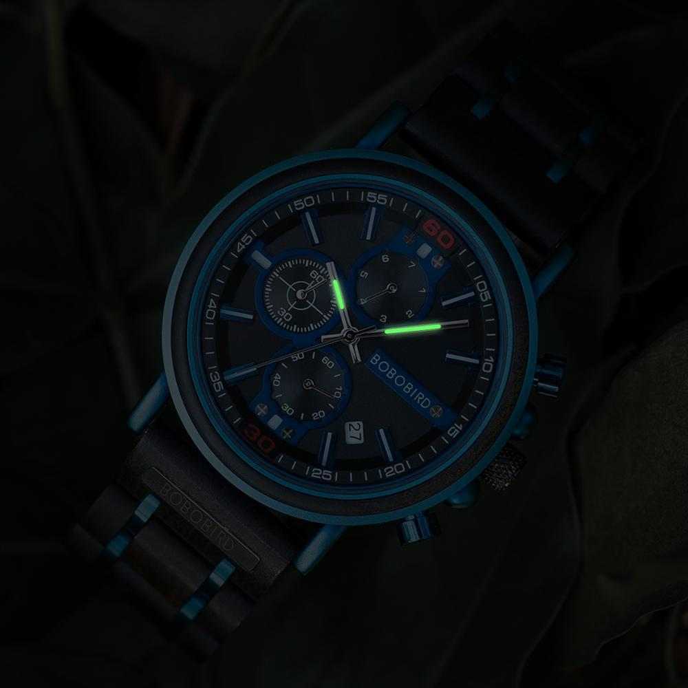 Men s Wooden Chronograph Watch