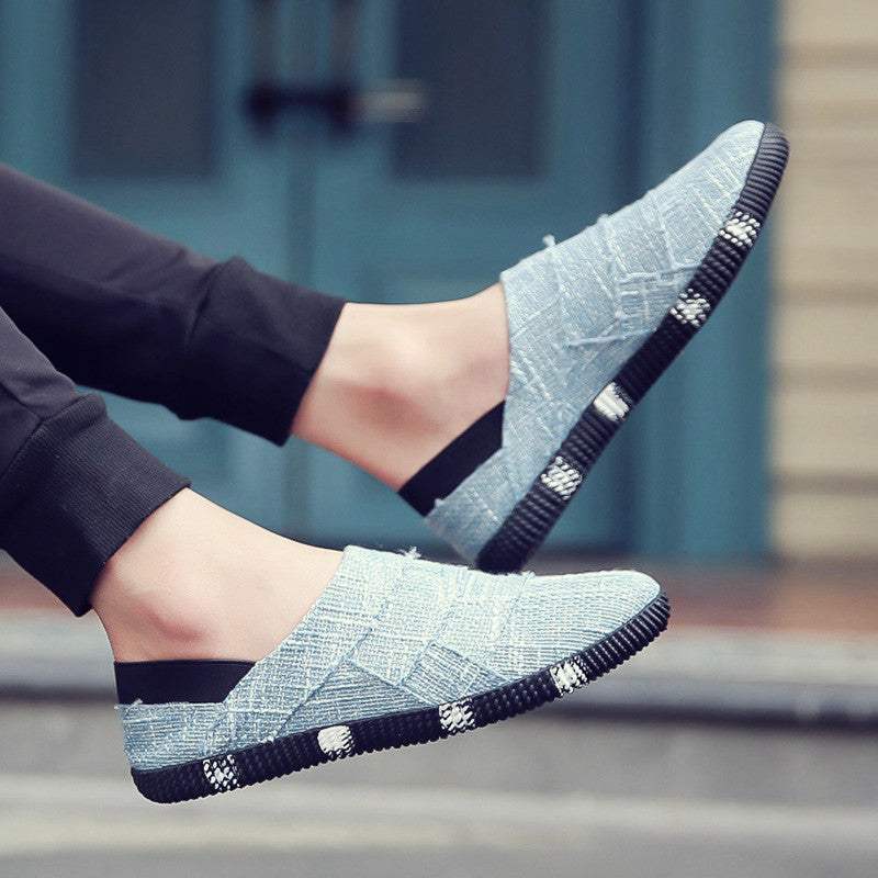 Spring And Summer Linen Canvas Shoes Men Korean Trend Casual Shoes Men