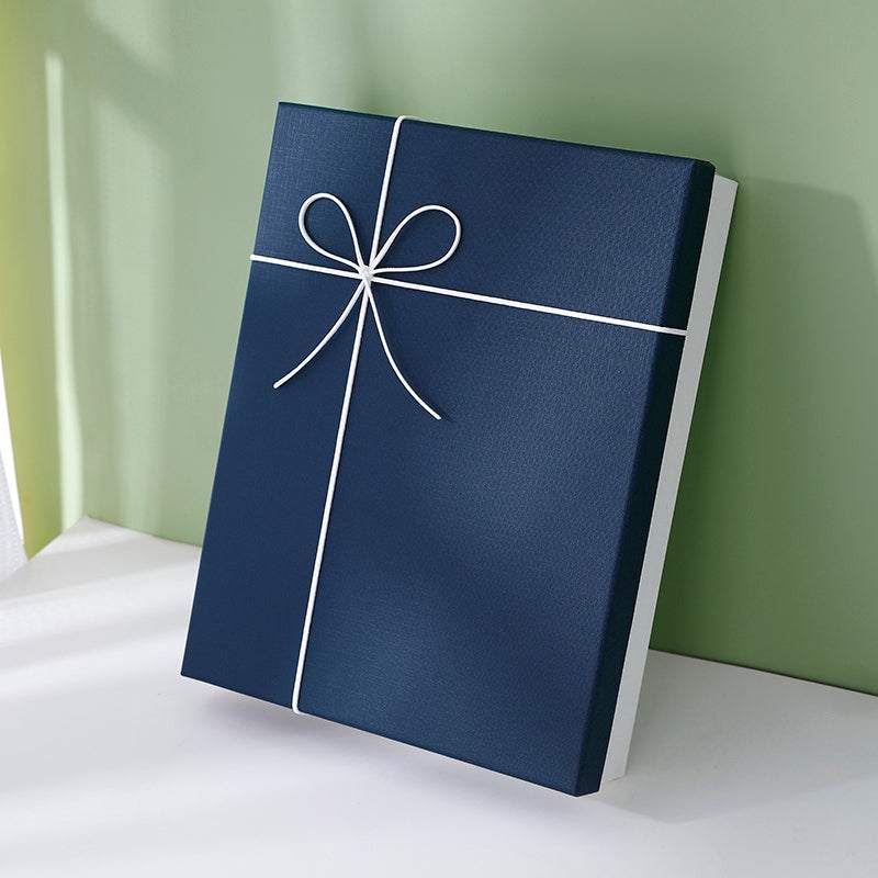 Large Gift Box, Empty Box, Simple Blue Packaging Box, Exquisite Birthday Gift Box, Rectangular Gift Box, Custom