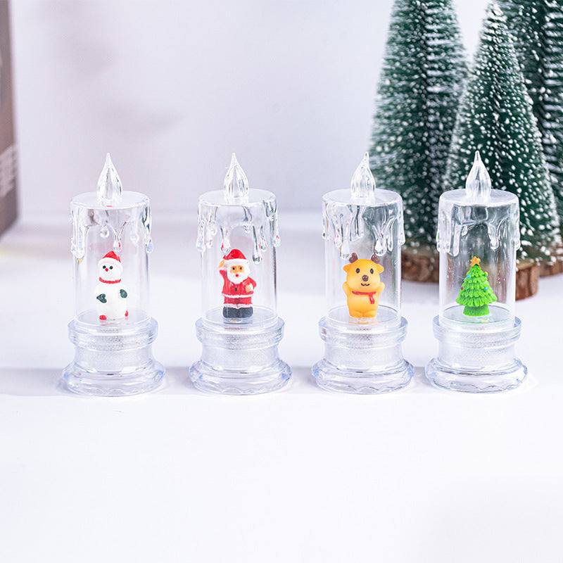 Christmas Cartoon Luminous Candle Creative