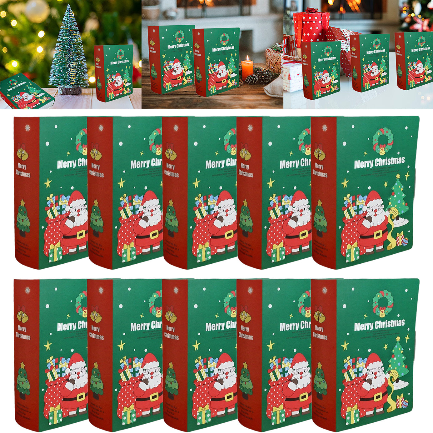 10PCS Christmas Treat Boxes