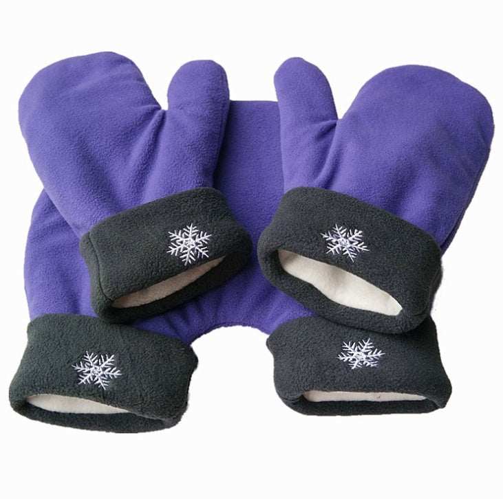 Couple Lovers Gloves Polar Fleece Sweethearts Thicken Winter Warm Lining Glove Christmas Gift Lovers Mittens