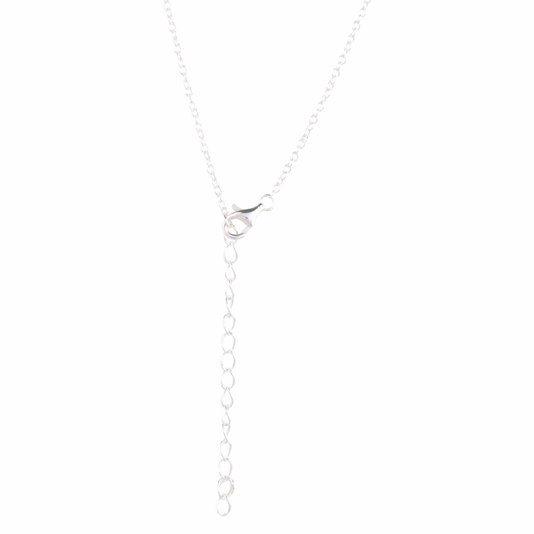 Close-up of a delicate 18-inch link chain with a lobster clasp, ideal for necklaces like the Romantic Dainty Heart Pendant.