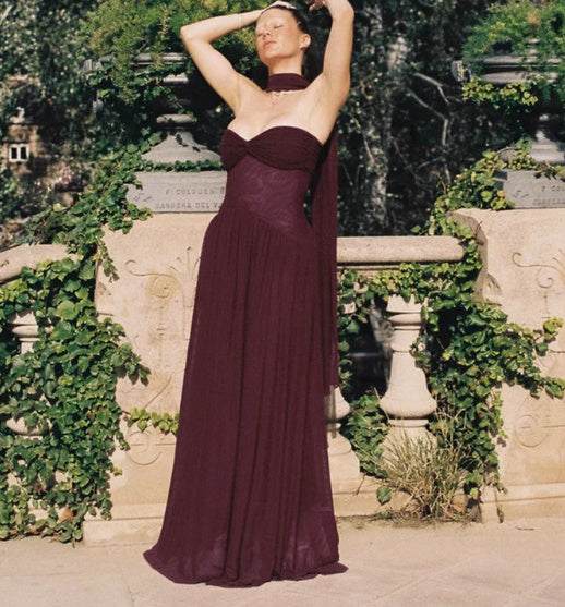 Summer New Women's Pleated Sexy Tube Top Dress