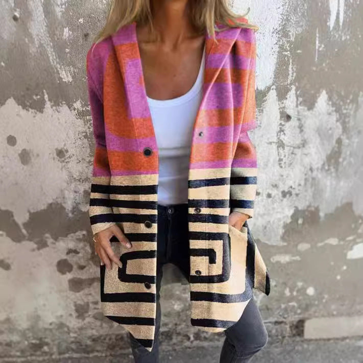 Cardigan Sweater Coat Knitted Long Loose-fitting Outerwear