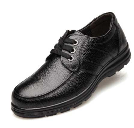 Middle-aged And Elderly Men's Leather Top Layer Shoes