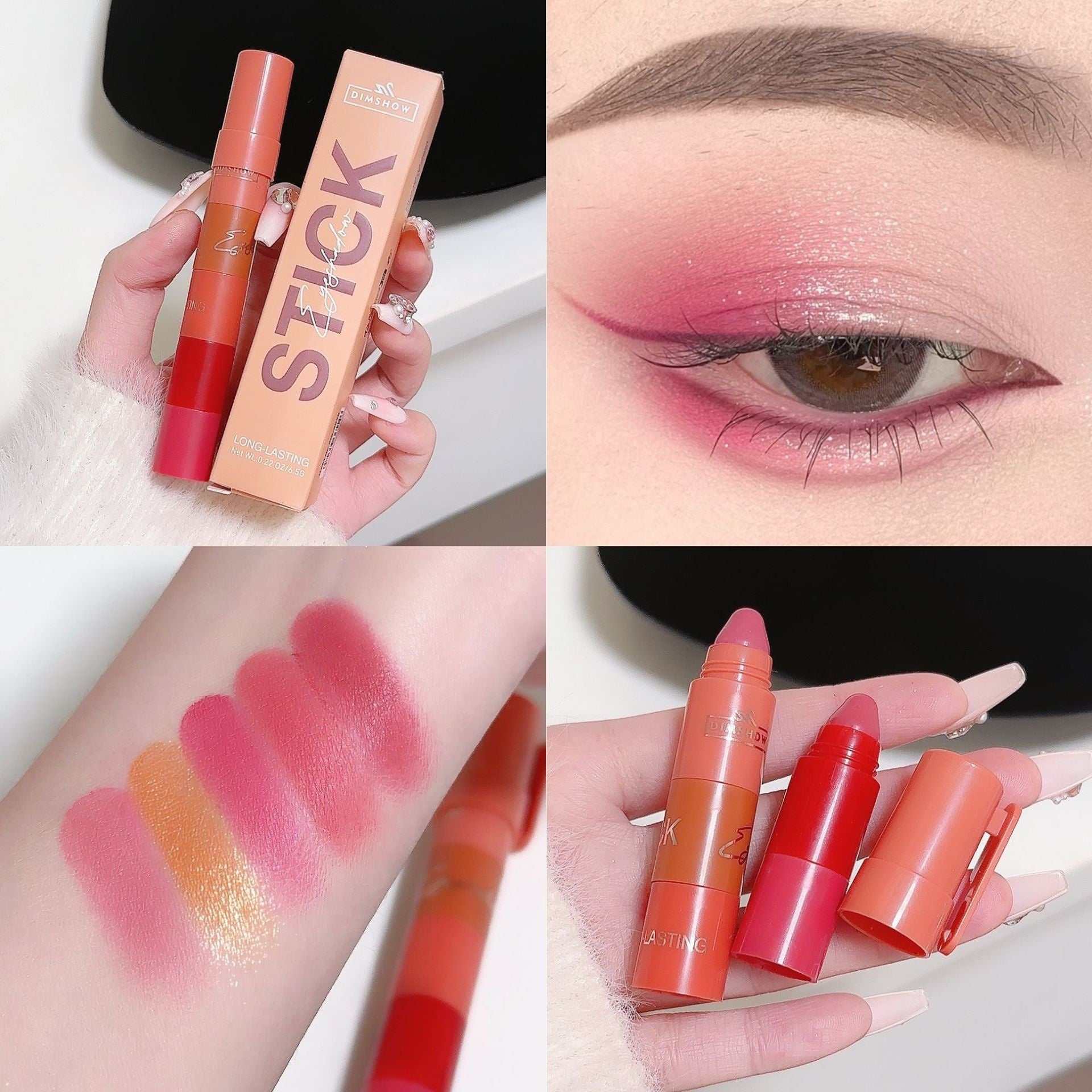 Five And Five Sections Lazy Eyeliner Pen Highlight Plain Face