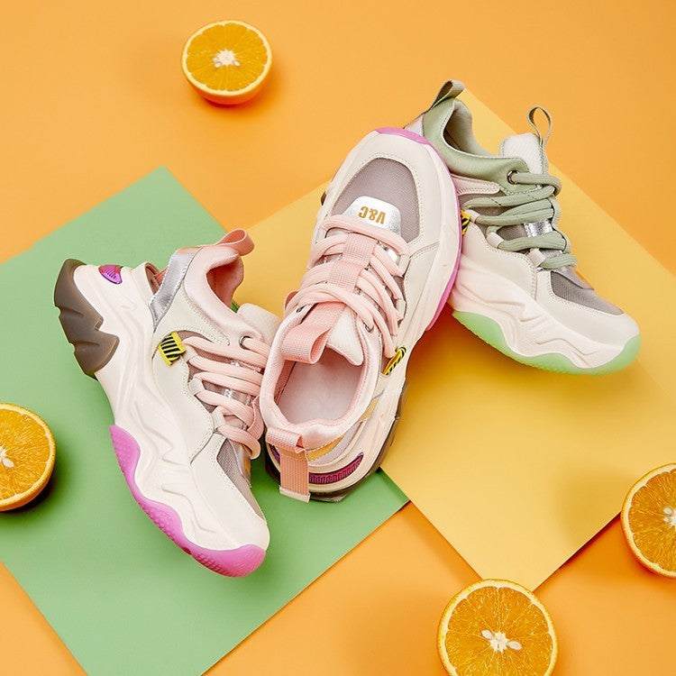 Oversized colorblock sneakers