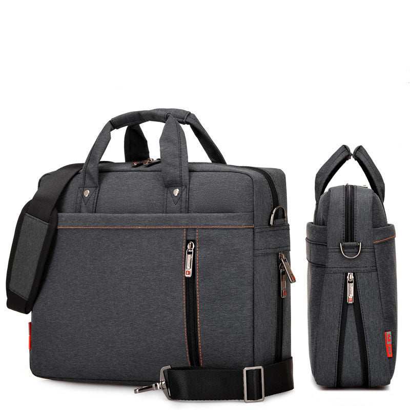 Waterproof oxford cloth laptop bag featuring durable nylon fabric and versatile compartments.