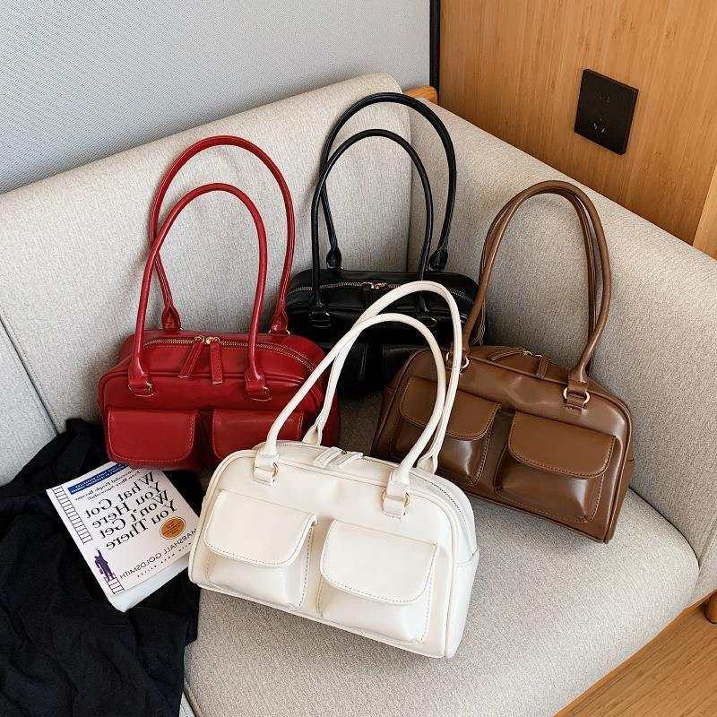 Multi-pocket Design Shoulder Bag Fashion Versatile Square Handbags Women Underarm Bags