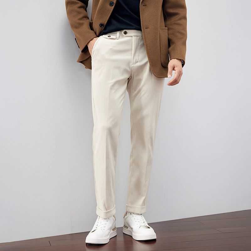 Corduroy Versatile Business Straight Loose Fashionable Pants