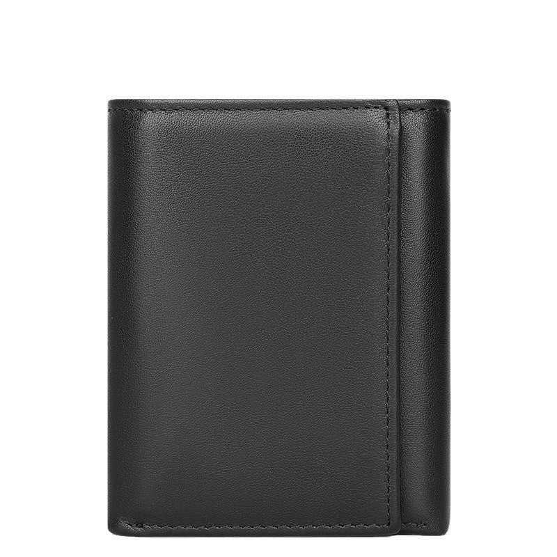 Men's RFID Anti-theft Swiping Multiple Card Slots Short Vintage Leather Wallet