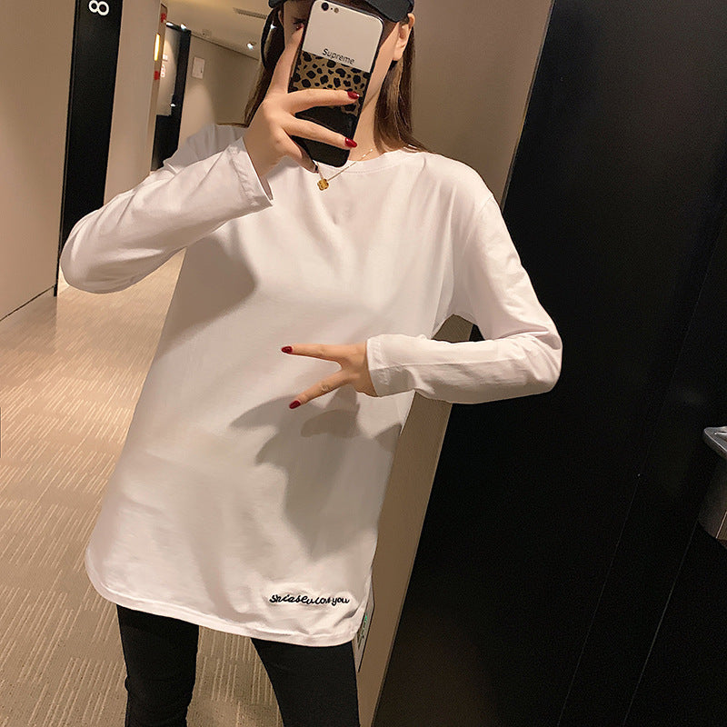 White printed bottom top