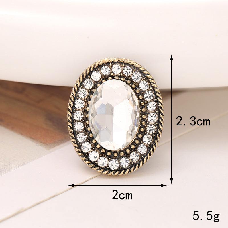 Bright Pearl Flower Shoe Ornament with crystal embellishments, 2.3cm diameter, elegant footwear decoration.