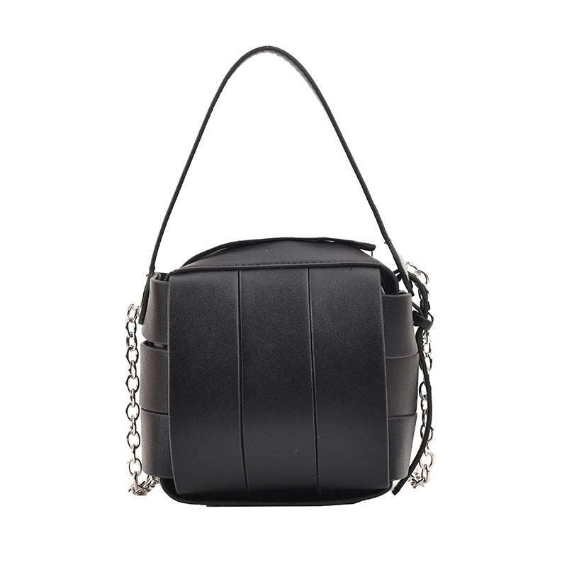 Leather Handbags For Women Vintage Spliced Fashionable