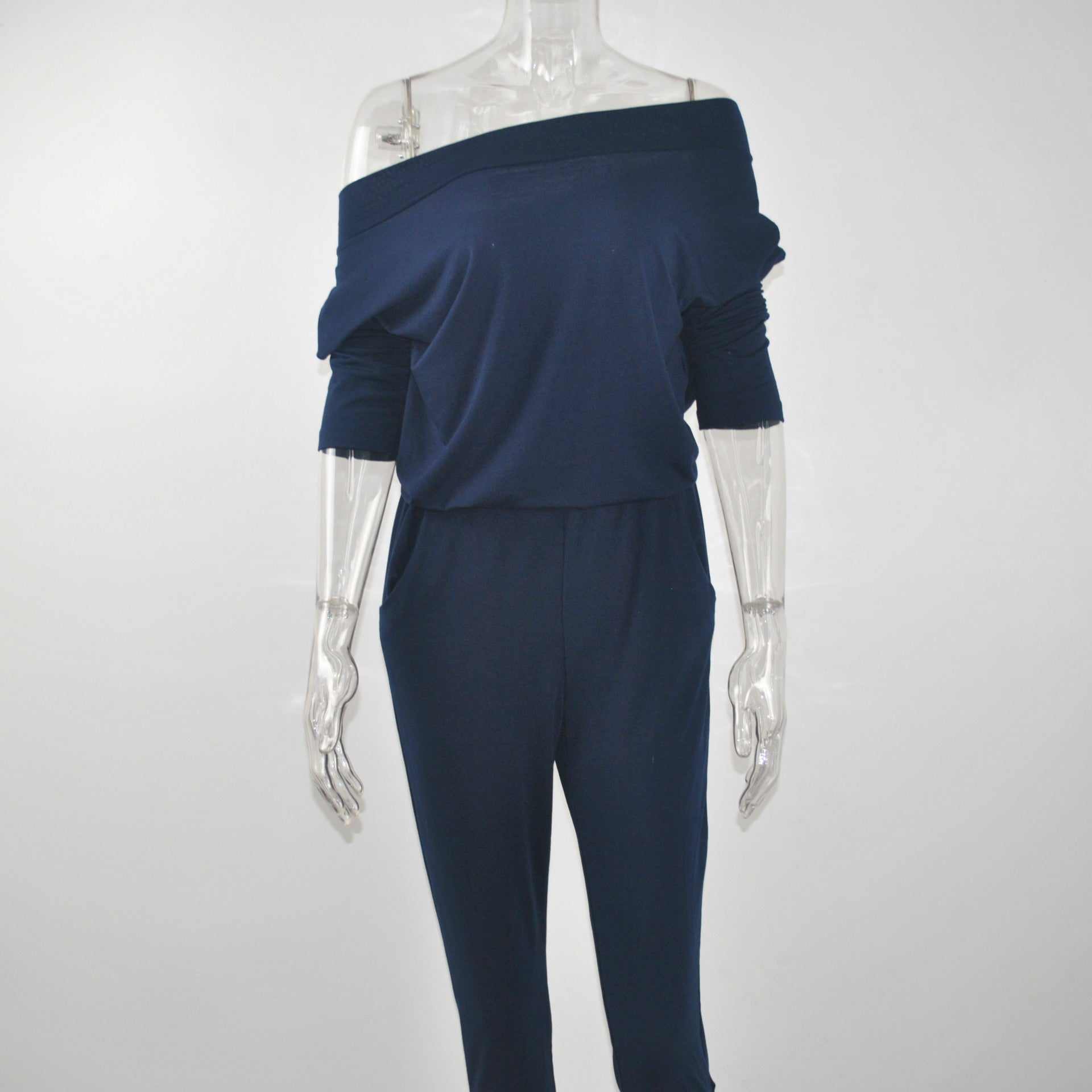 Casual long sleeve pencil pants pocket