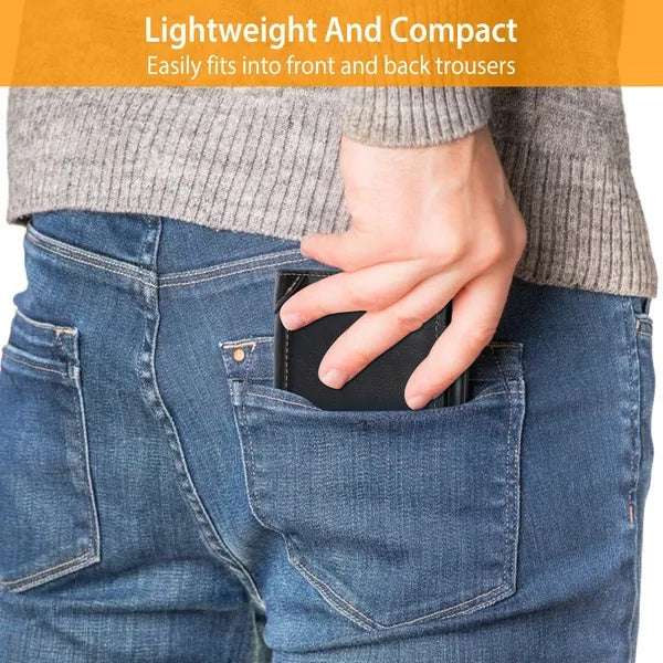 Men Leather Wallet ID Card Holder Purse Trifold Clutch Money