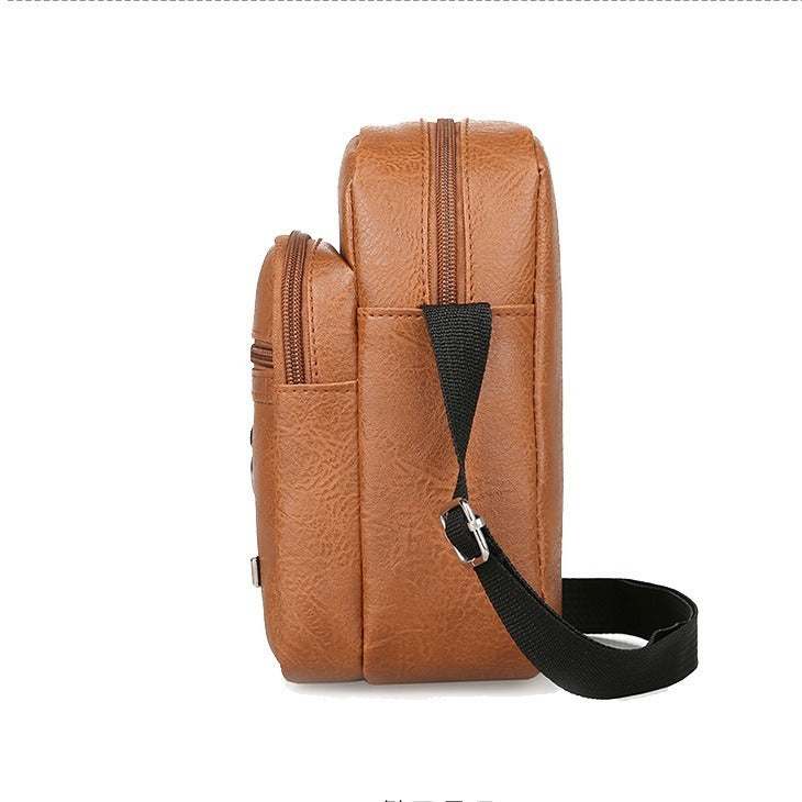Simple Business Messenger Bag Vertical Casual Men