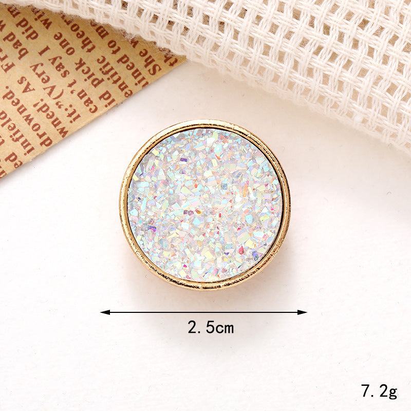 Bright Pearl Flower Shoe Ornament with iridescent design; perfect for enhancing any footwear style.