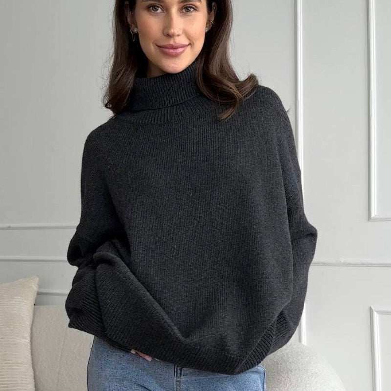 Comfortable Loose Versatile Basic Pullover