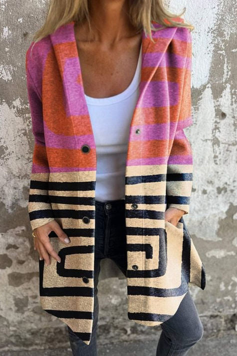 Cardigan Sweater Coat Knitted Long Loose-fitting Outerwear