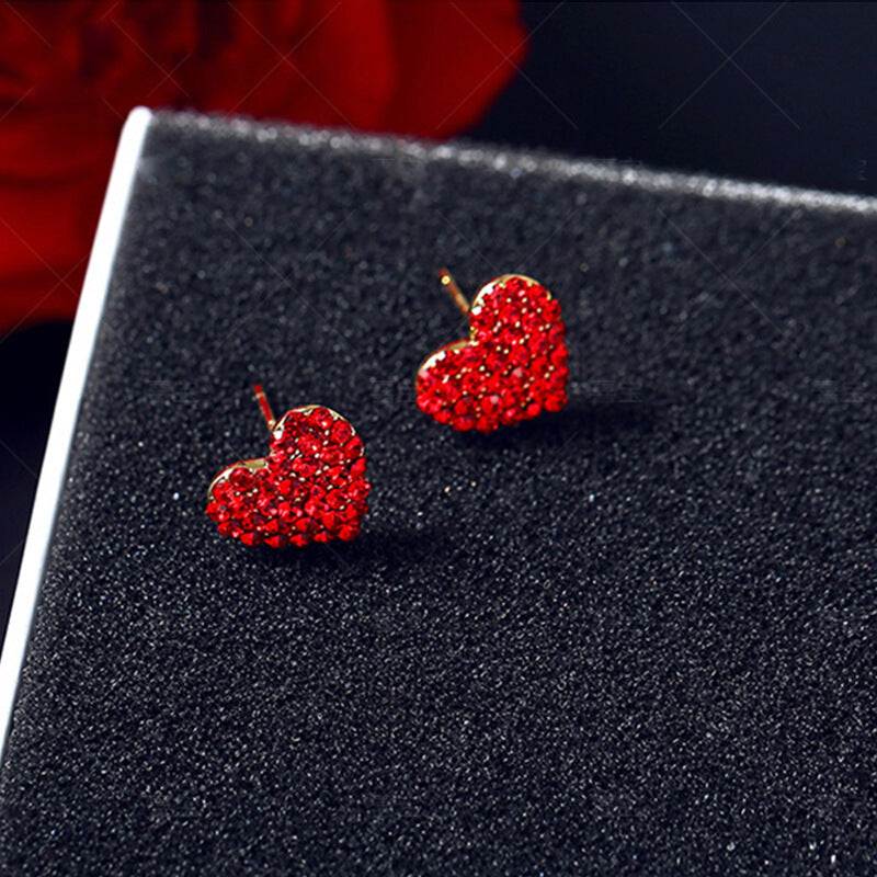 Silver Needle Christmas Jewelry Earring Set