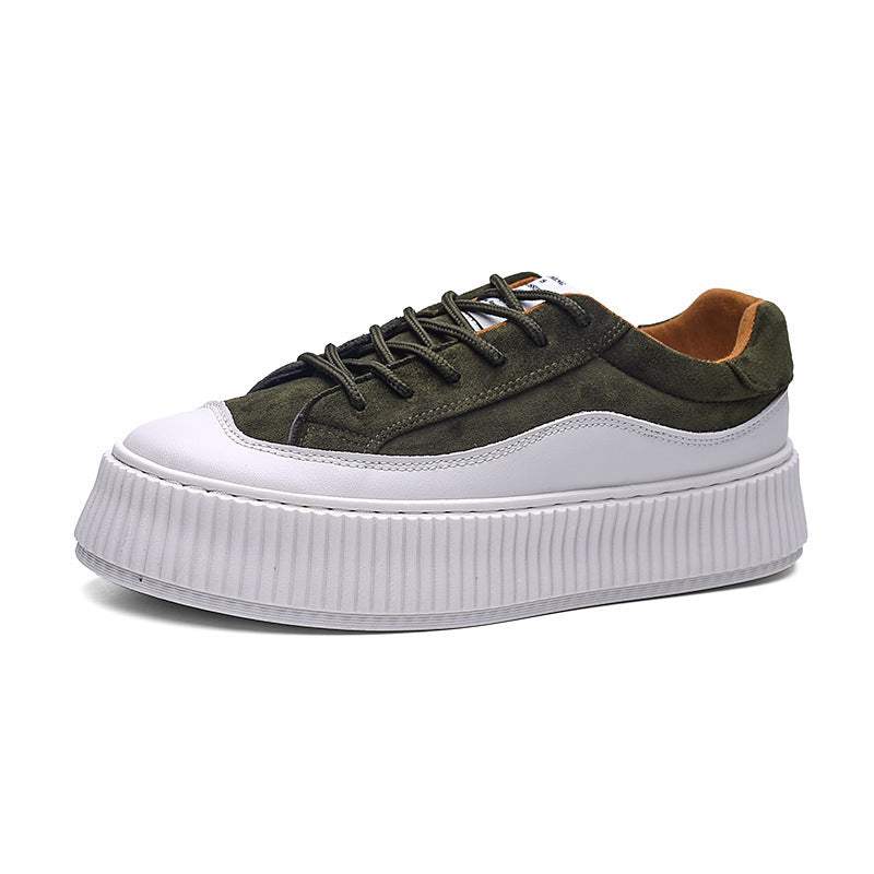 Outdoor Trendy White Shoes Lace-up Breathable Men