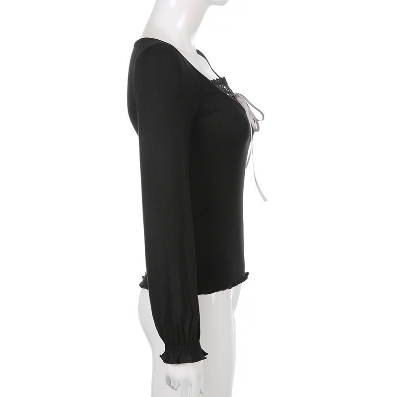 Slim Bottom Long-sleeved T-shirt Top