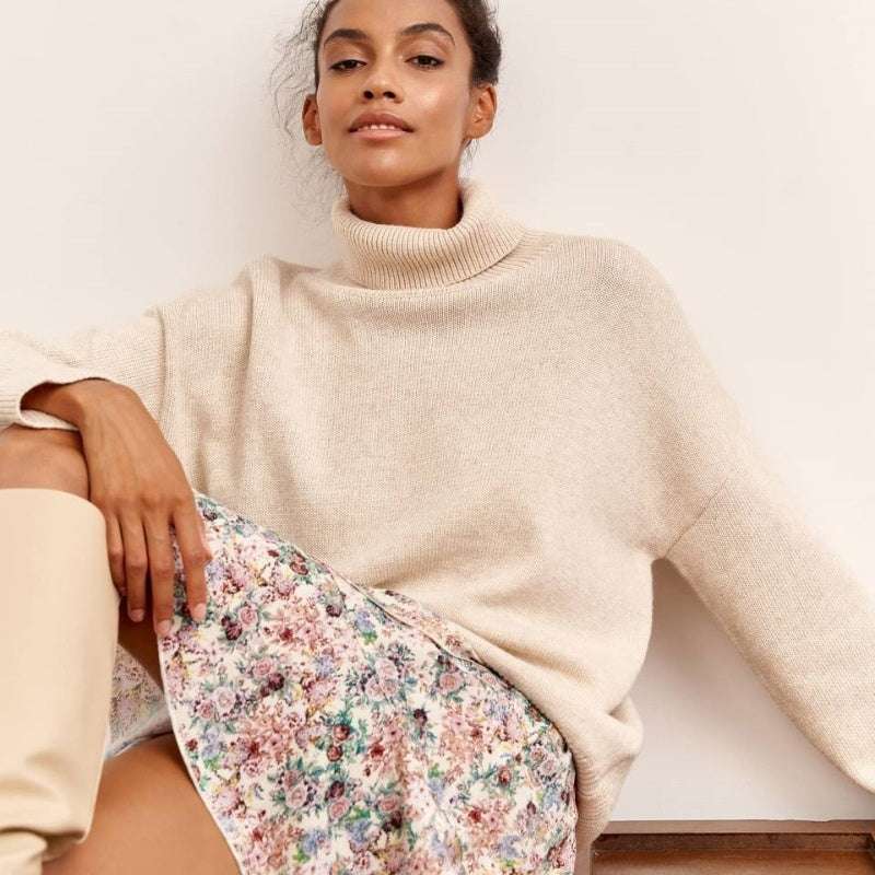 Comfortable Loose Versatile Basic Pullover