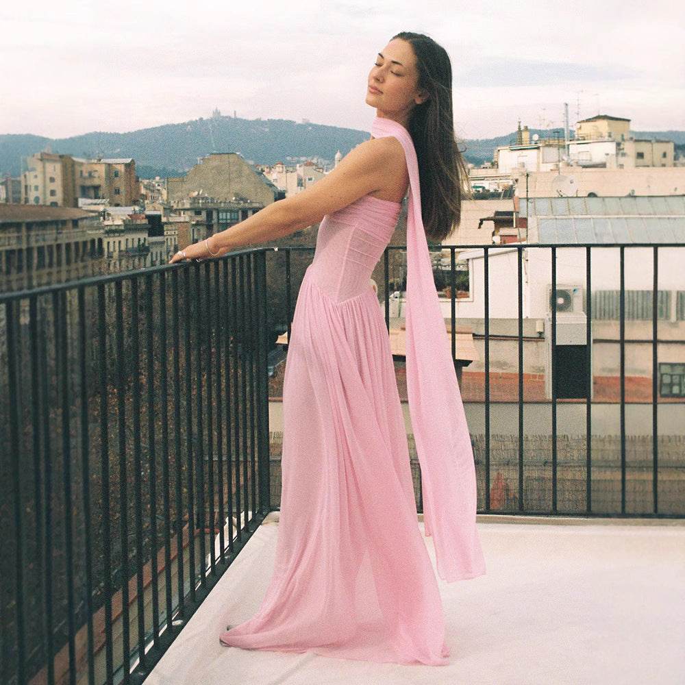 Summer New Women's Pleated Sexy Tube Top Dress