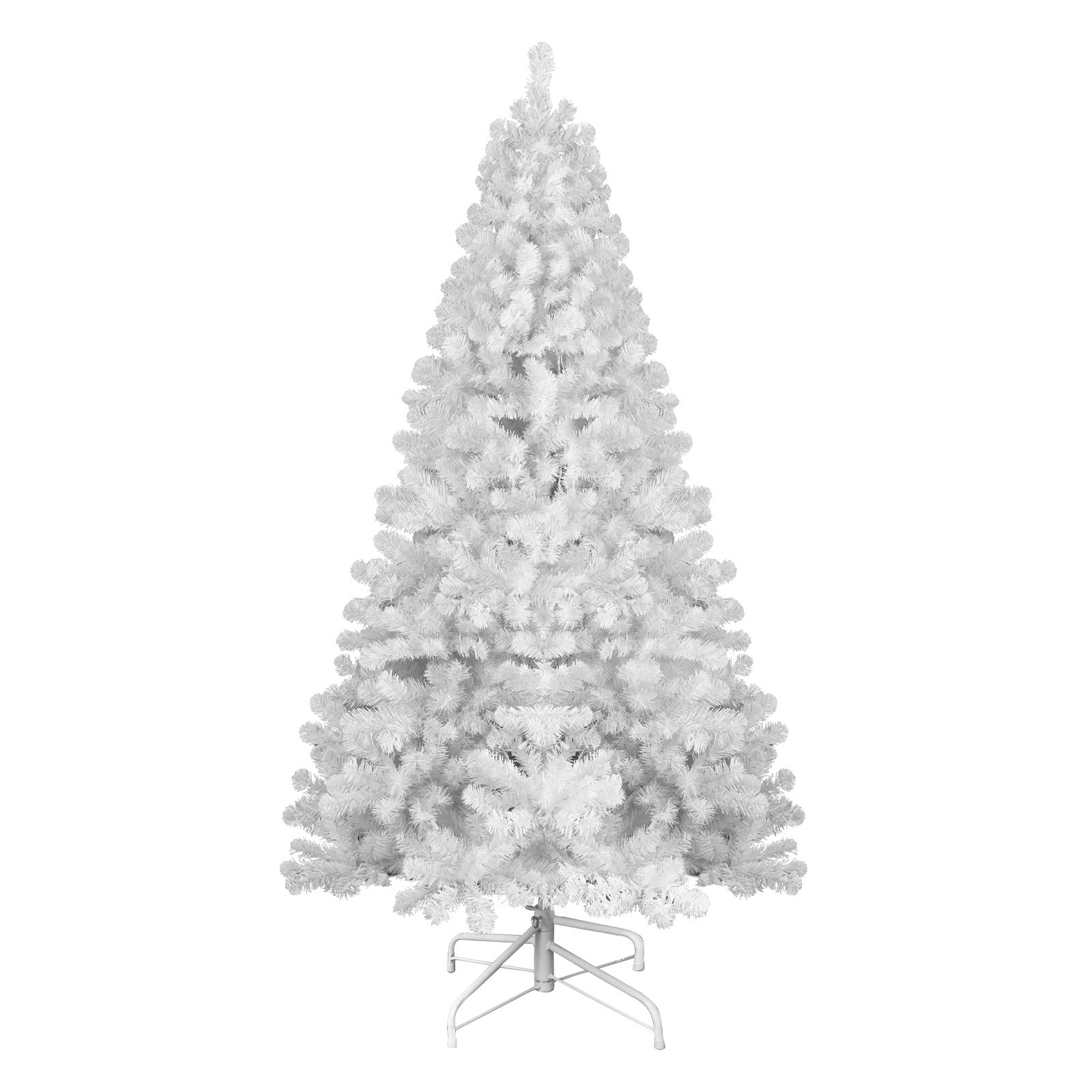 5-foot White Christmas Tree With Memory Wire, 498 Hinged PVC Branch Tips, Easy-to-assemble Festive Christmas Tree, Suitable For Indoor Decoration Decorations Not Included
