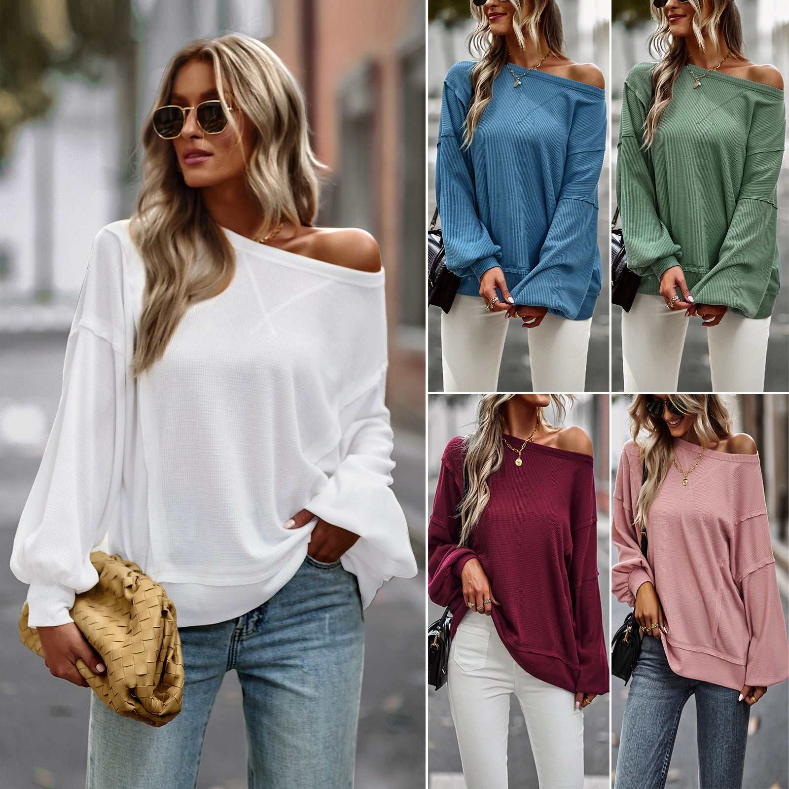 Street Trend Women's Sweater Winter Loose All-matching Top